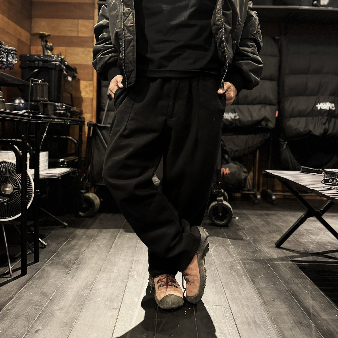 FieldSAHARA FSP001BK オリジナル 防寒パンツ ALL BLACK - FieldSAHARA