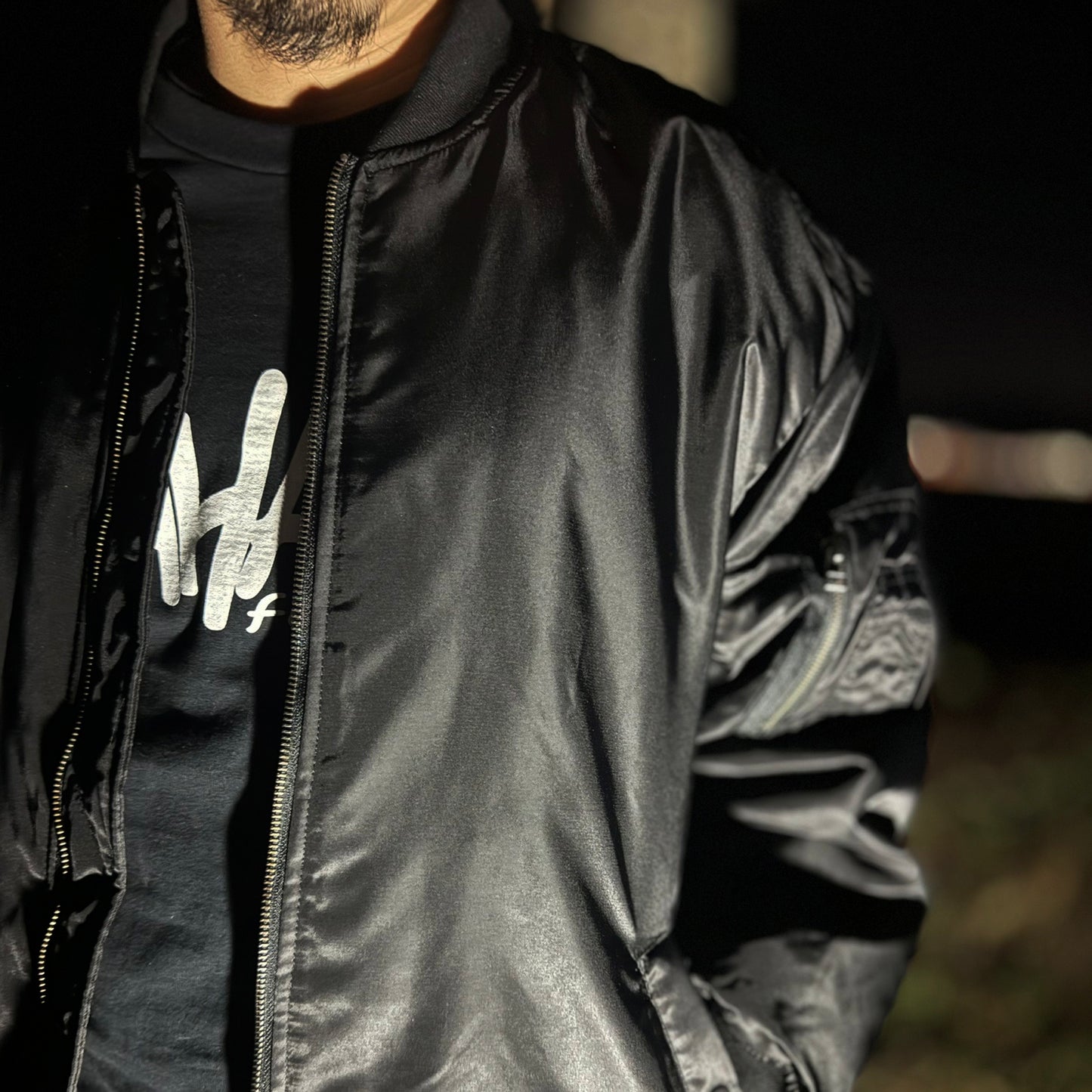 FieldSAHARA FSM001BK オリジナル MA-1ジャケット ALL BLACK