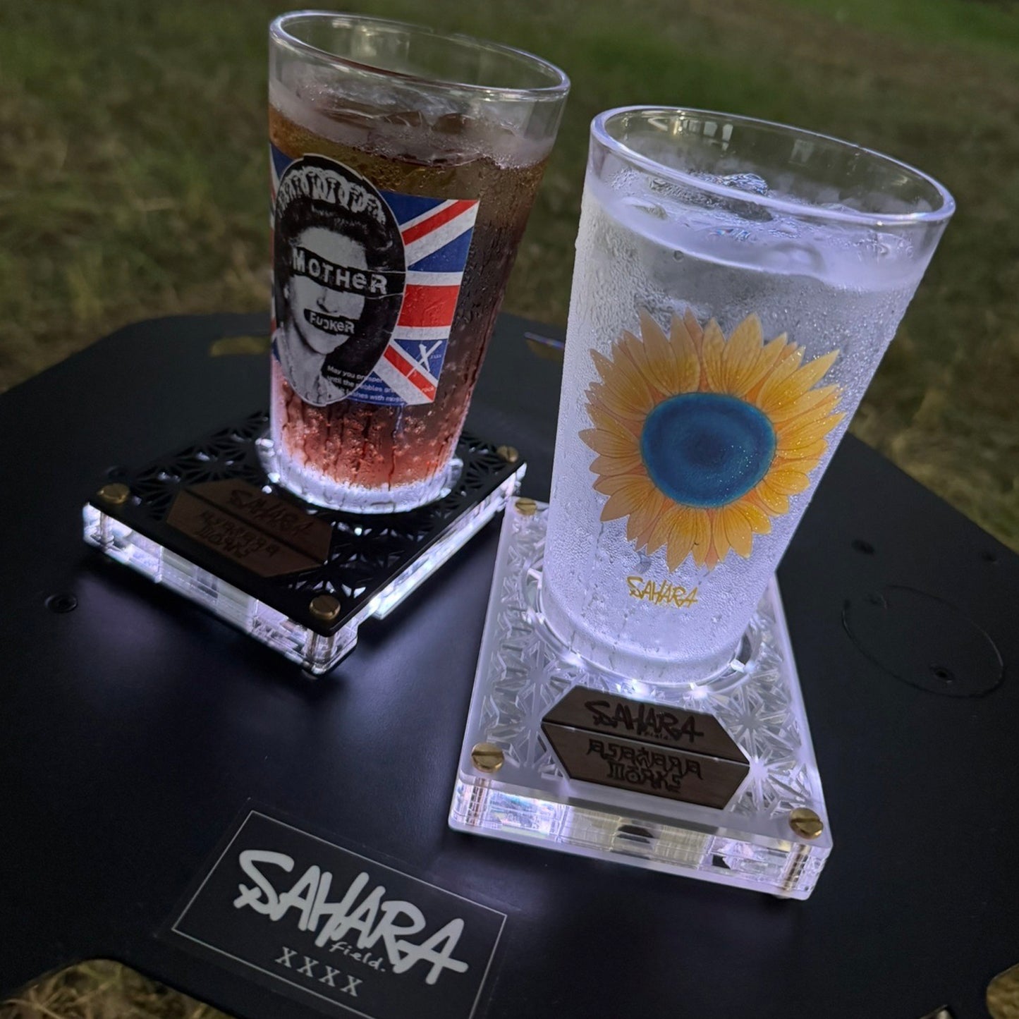 限定 WHITE カラー【 受注商品 : 8月下旬発送予定 】FieldSAHARA x ASAGARAWORKS Collaboration LED Coaster - FieldSAHARA