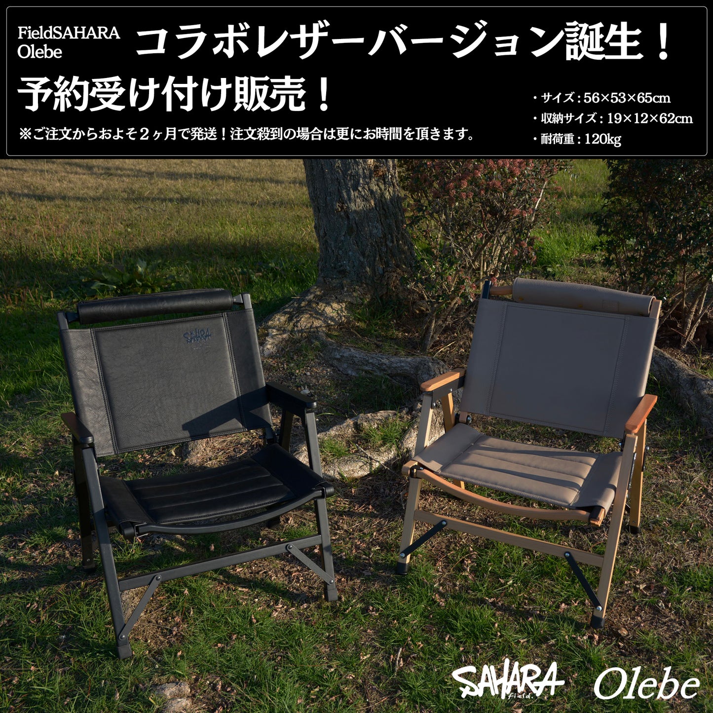 FieldSAHARA × Olebe コラボレザーチェアー FSOL001 - FieldSAHARA