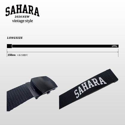 【 受注販売 】FieldSAHARA 2026 NEW ロングベルト  ALL BLACK - FieldSAHARA