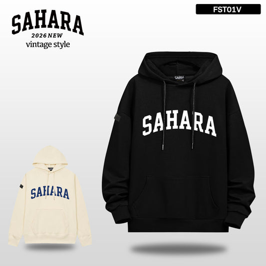 【 受注販売 】FieldSAHARA 2026 NEW オリジナルフーディー ブラック ドロップショルダー