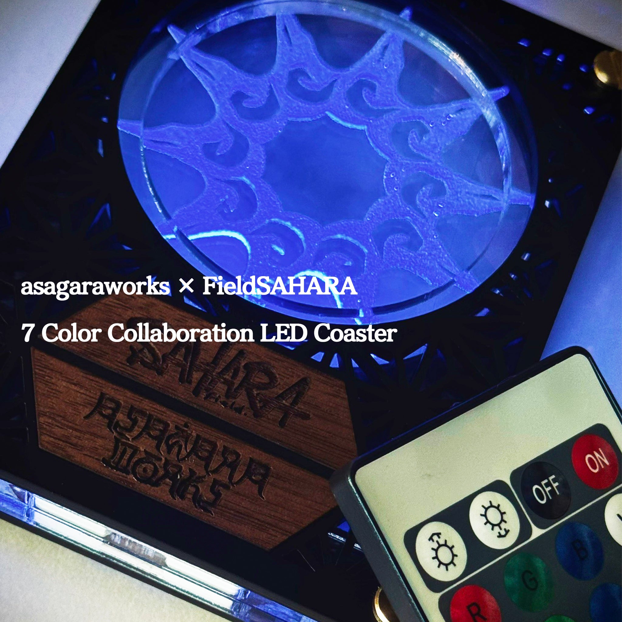 FieldSAHARA x ASAGARAWORKS Collaboration LED Coaster Set