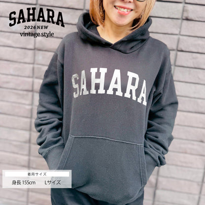 【 受注販売 】FieldSAHARA 2026 NEW オリジナルフーディー ブラック ドロップショルダー