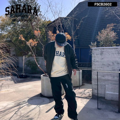 【 受注販売 】FieldSAHARA 2026 NEW  オリジナルフラットキャップ BLACK × GRAY - FieldSAHARA