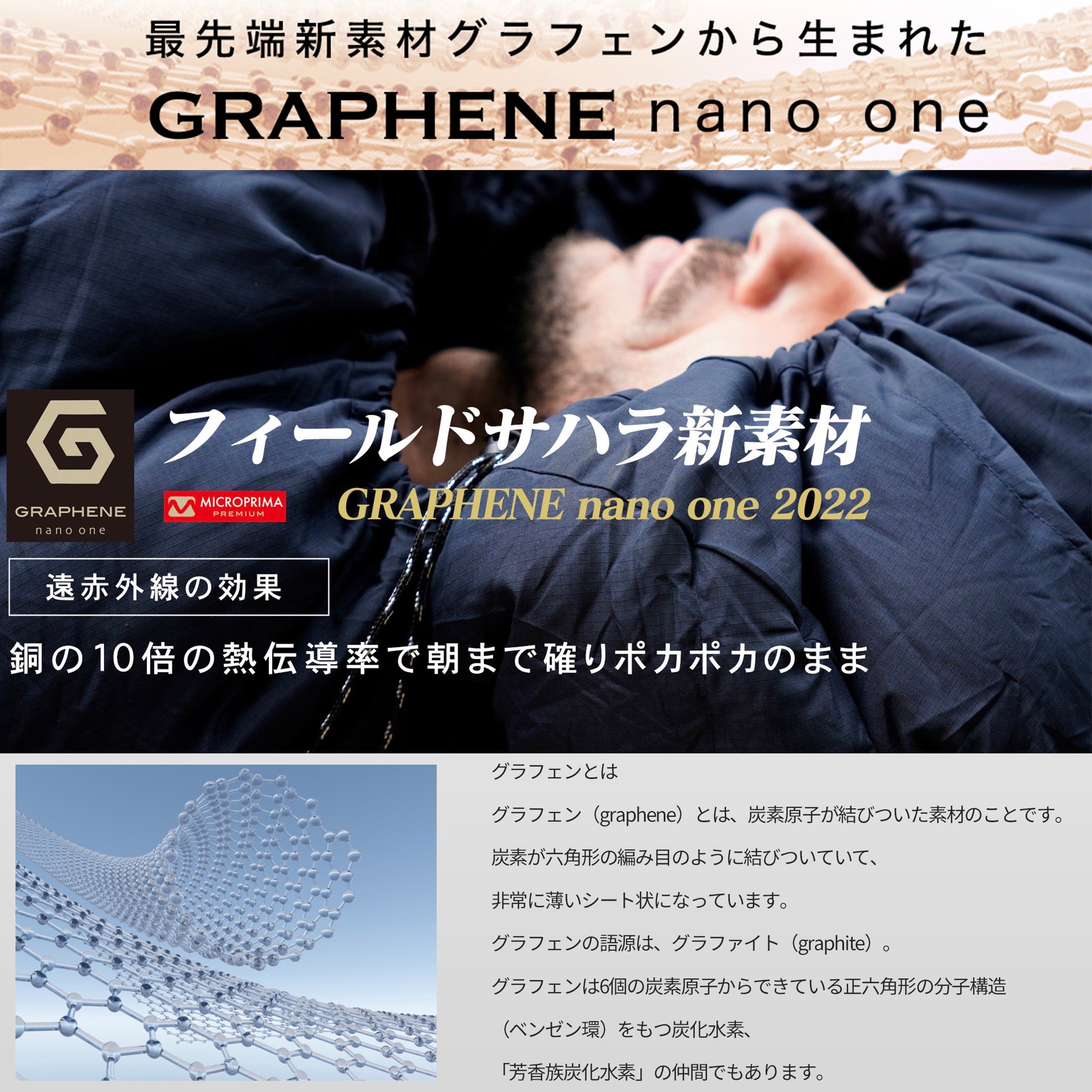 FieldSAHARA ZG2500 GRAPHENE nano one 封筒型モデル 2色 限界使用可能 