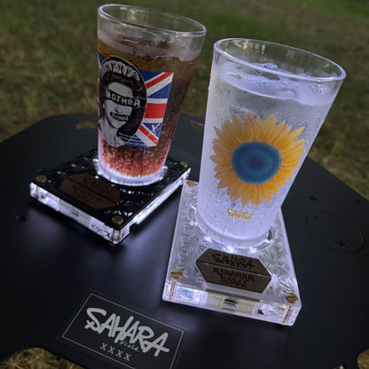 限定 WHITE カラー【 受注商品 : 8月下旬発送予定 】FieldSAHARA x ASAGARAWORKS Collaboration LED Coaster